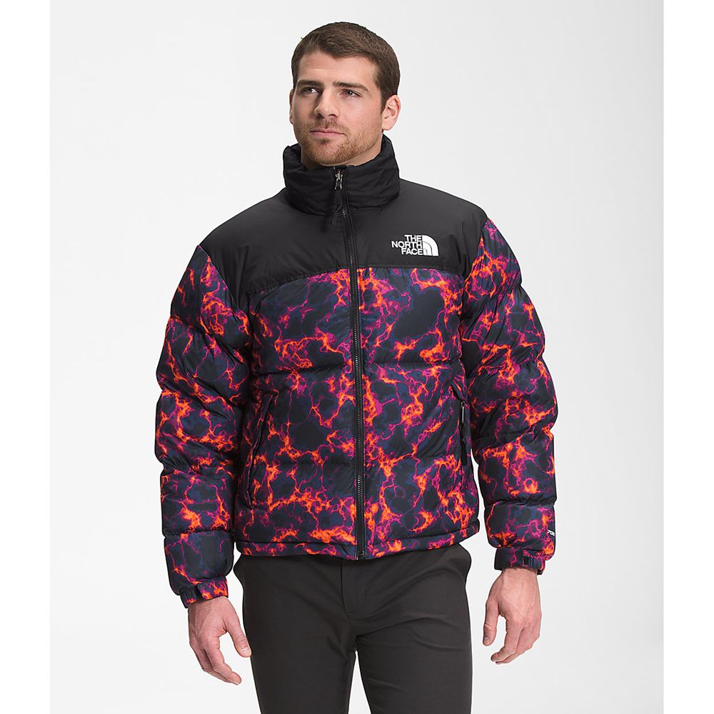 The North Face Nuptse Jacket Mens Australia - The North Face Printed 1996 Retro Black Camo Print (SN